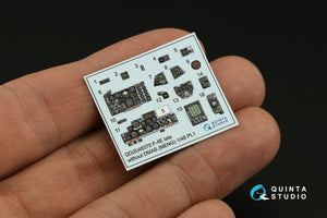 Quinta Studio QDS-48370 F-4E late without DMAS 3D-Printed &amp;amp; coloured Interior on decal paper (Meng) (Small version) 1/48 – imagen 8