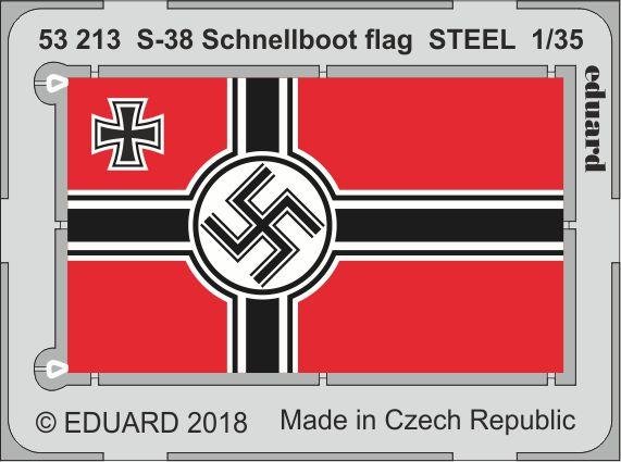 Eduard 53213 S-38 Schnellboot drapeau ACIER ITALERI 1/35