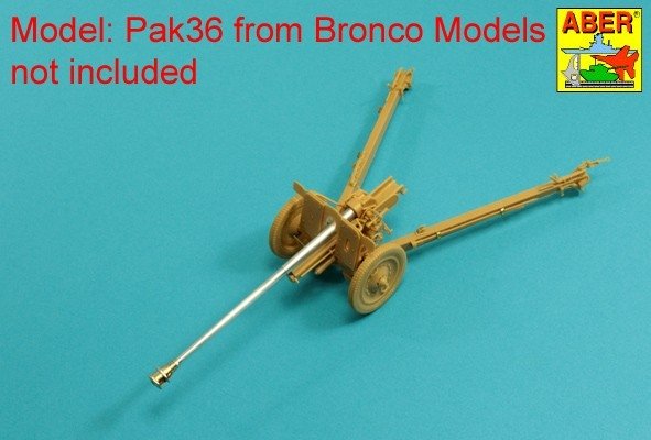 Aber 35L-166 Barrel for German 76,2mm Pak 36(r) Anti-tank Gun Fit to BRONCO model 35056 1/35 – imagen 9