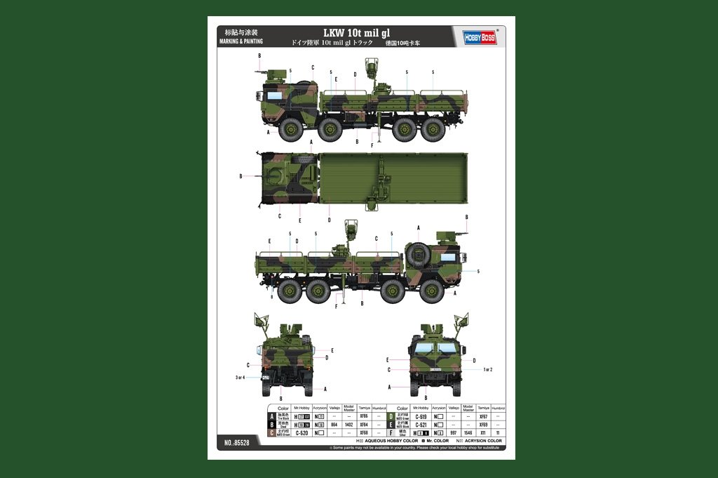 Hobby Boss 85528 LKW 10t mil gl 1/35 – Bild 5