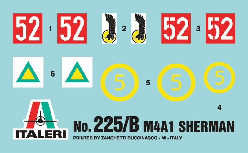 Italeri 0225 M4-A1 Sherman 1/35 – imagen 9