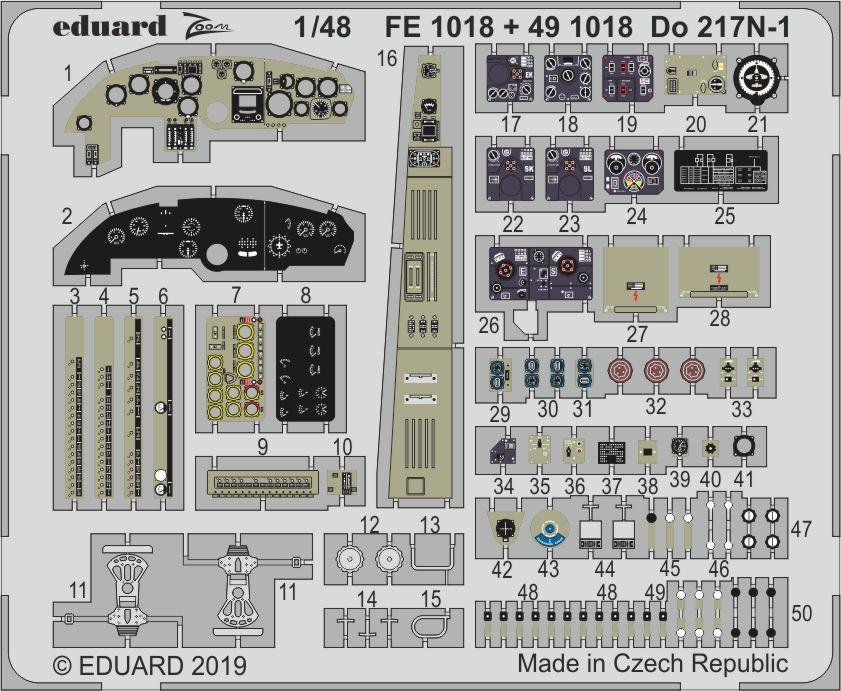 Eduard BIG49234 Do 217N-1 1/48 ICM – imagen 5