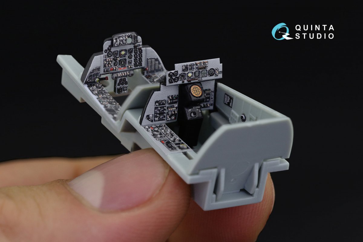 Quinta Studio QD72032 F-4J 3D-Printed &amp;amp; coloured Interior on decal paper (for Academy kit) 1/72 – imagen 6