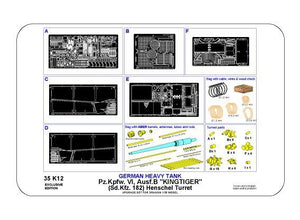 Aber 35K12 Pz.Kpfw. VI, Ausf.B (Sd.Kfz. 182) King Tiger (Henschel Turret) 1/35 – imagen 15