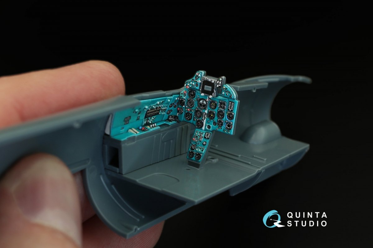 Quinta Studio QD48002 Yak-1 (early production) 3D-Printed &amp;amp; coloured Interior on decal paper (for all kits) 1/48 – Bild 5