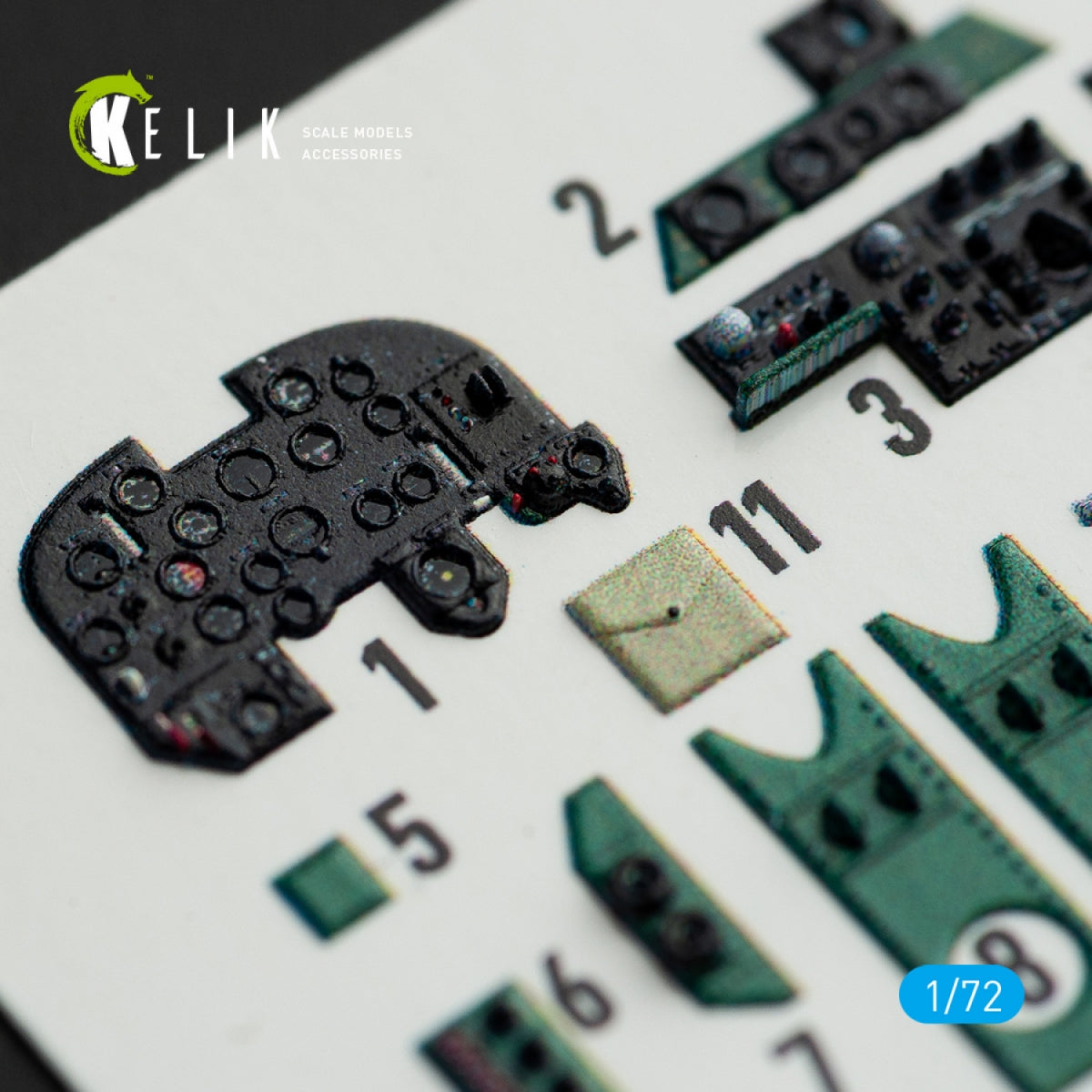KELIK K72060 M6A1 SEIRAN INTERIOR 3D DECALS FOR TAMIYA KIT 1/72 – imagen 5