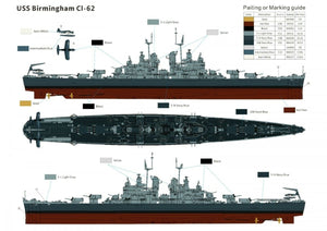 Very Fire VF350921 U.S. Navy Light Cruiser USS Birmingham CL-62 1/350 – imagen 10