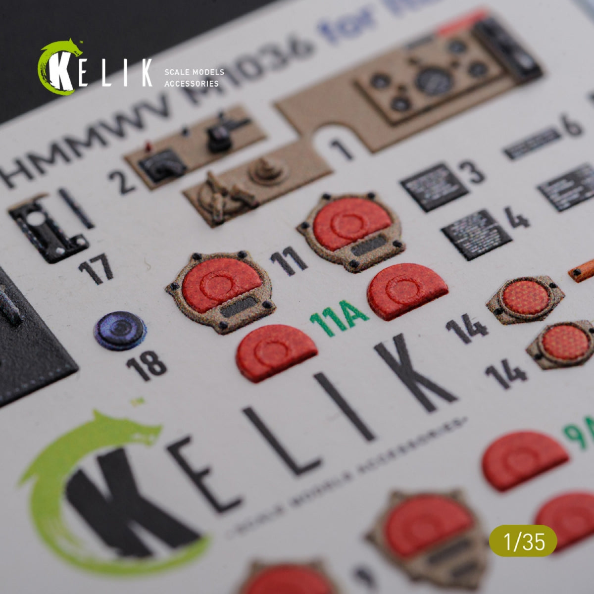 KELIK K35024 HUMVEE HMMWV M1036 with TOW Desert version Interior 3D Decal for Italeri kit 1/35 – zdjęcie 9