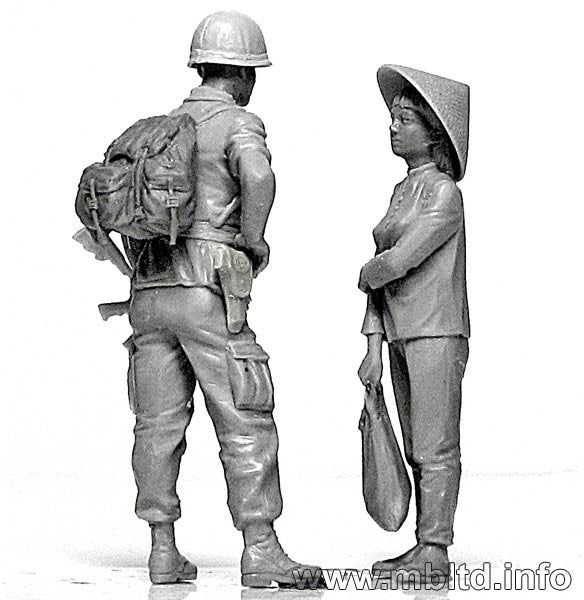 Master Box 3599 US Marines &amp;quot;Patrolling&amp;quot; (Vietnam War series) 1/35 – imagen 12