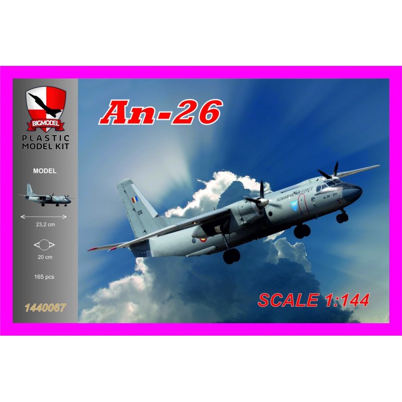 Big Model 1440067 AN-26 ROMANIAN AIR FORCE 1/144