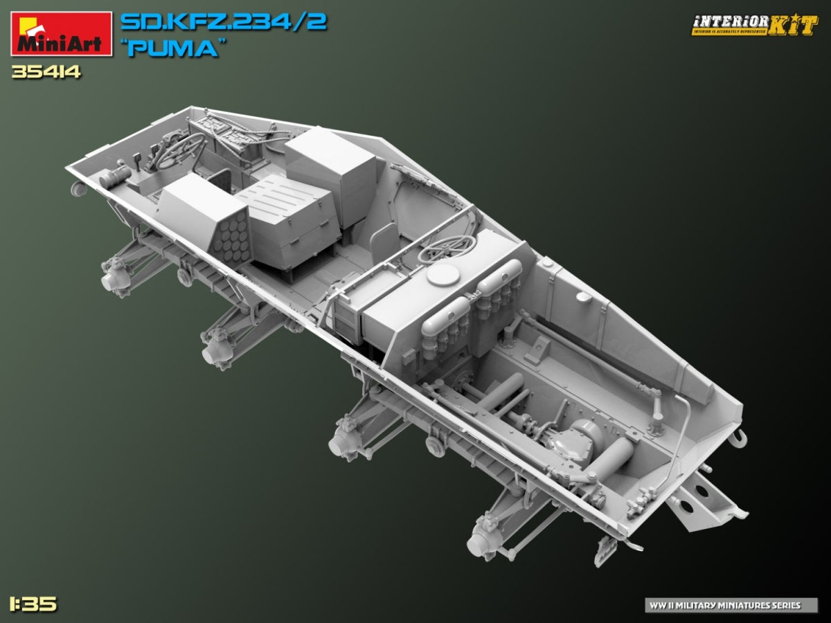 MiniArt 35414 Sd.Kfz. 234/2 PUMA. INTERIOR KIT 1/35 – image 36