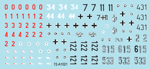 Star Decals 72-A1021 German tanks in Italy # 1. Sicilly 1943 1/72 – imagen 3