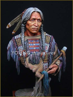 Figurine miniature Young Miniatures YH1818 Indien Sioux 1/10