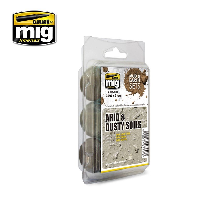 AMMO of Mig Jimenez 7440 ARID &amp;amp; DUSTY SOILS 3x35ml – zdjęcie 2