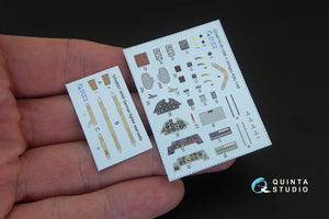 Quinta Studio QD48176 Bf 109E-1 3D-Printed &amp;amp; coloured Interior on decal paper (for Wingsy kits kit) 1/48 – Bild 2