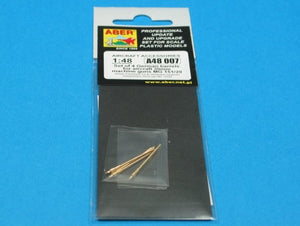 Aber A48 007 Ensemble de 4 canons pour mitrailleuses de 20 mm MG 151/20 d&amp;#39;avions allemands (1/48) – image 4