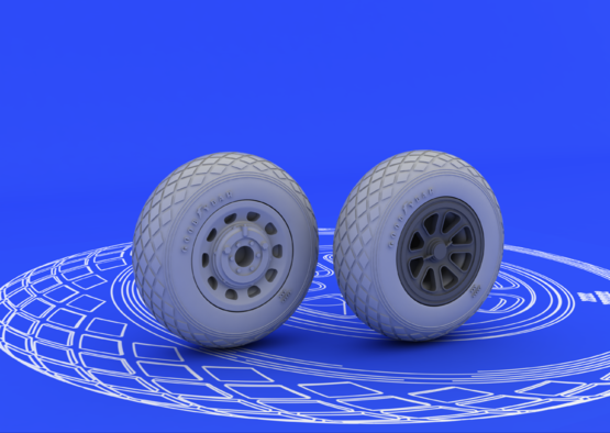 Eduard 648092 P-51 wheels 1/48 – immagine 2