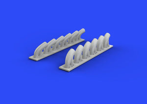 Eduard 632081 P-39Q/ N exhaust stacks KITTY HAWK 1/32 – imagen 3