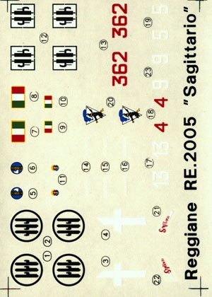 Techmod 72069 - Reggiane Re 2005 1/72