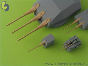 Master SM-350-058 Scharnhorst armament with blastbags - 28cm (9pcs), 15cm (12pcs), 10,5cm (14pcs) barrels – imagen 6