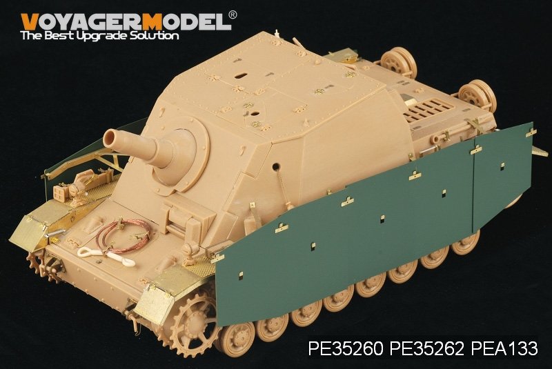 Voyager Model PEA133 WWII German Sturmpanzer IV Brummbar Early Version Side Skirts (For Tristar 35038) 1/35 – Bild 3