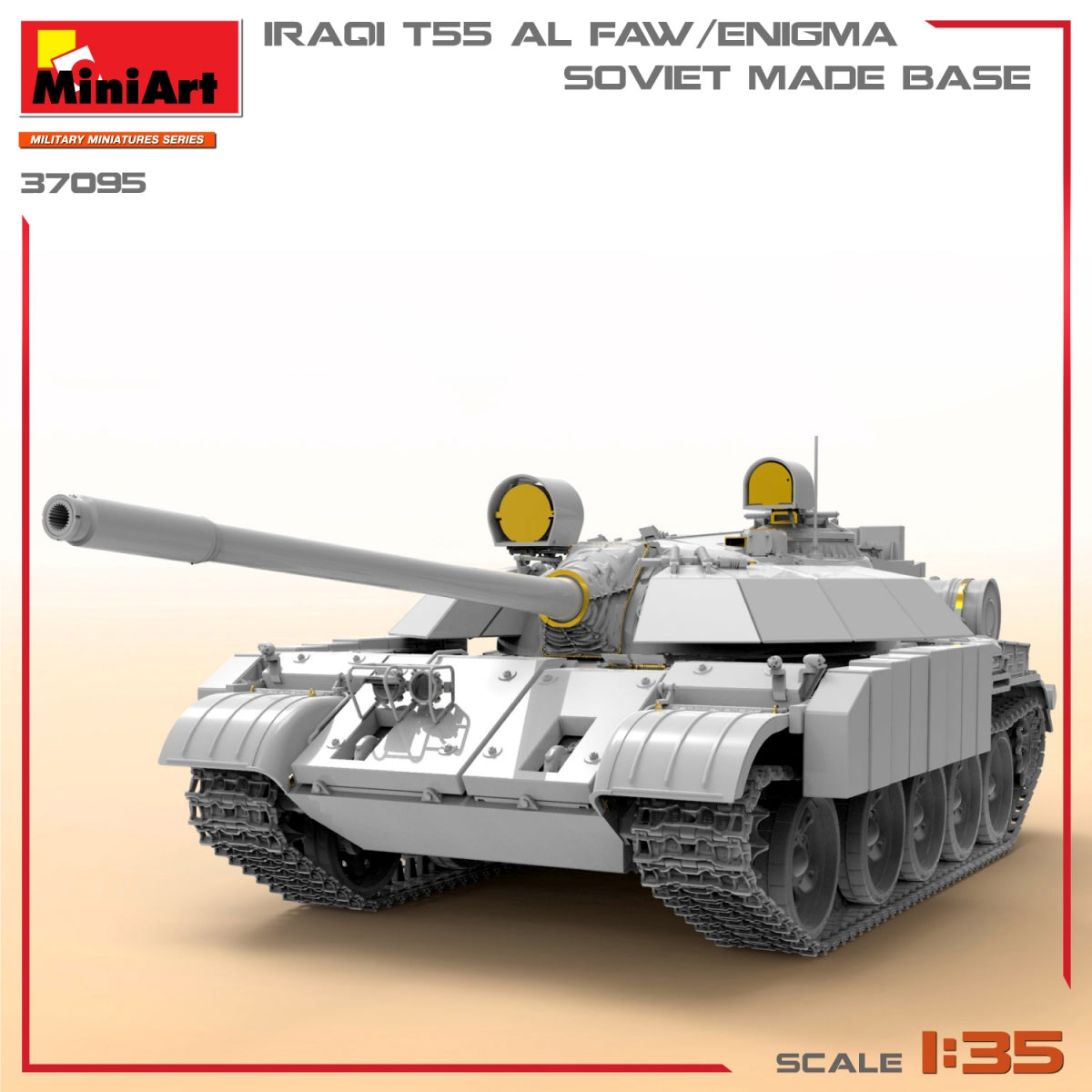 MiniArt 37095 IRAQI T-55 AL FAW/ENIGMA. SOVIET MADE BASE 1/35 – imagen 2
