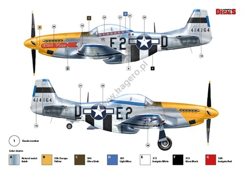 Kagero KD48004 P-51 D/K Mustang part 1 1/48 – imagen 2
