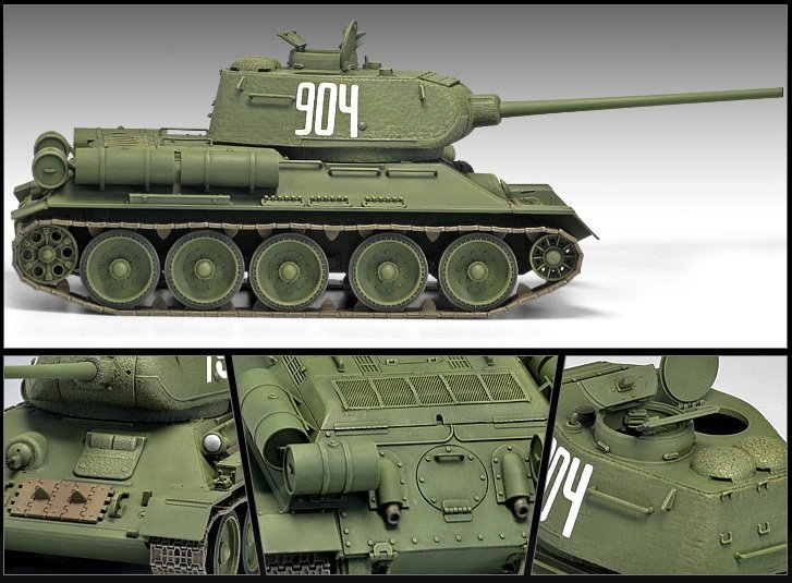 Academy 13290 T-34/85 No.112 Factory Production 1/35 – imagen 4