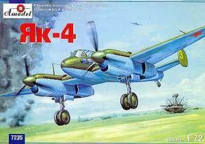 A-Model 07235 Yakovlev Yak-4 Soviétique IIWW Bombardier à courte portée 1/72