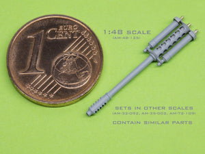 Master AM-32-092 AH-64 Apache - M230 Chain Gun barrel (30mm), Pitot Tubes and tail antenna (resin, PE and turned parts) 1/32 – imagen 4