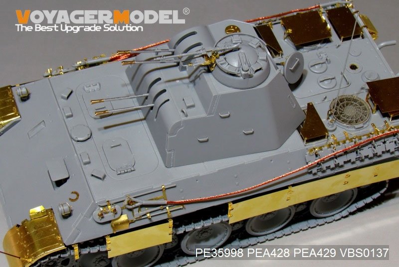Voyager Model PE35998 WWII German FlaKPanzer V FlaKvierling 20mm MG 151/20 Basic For TAKOM 2105 1/35 – imagen 11