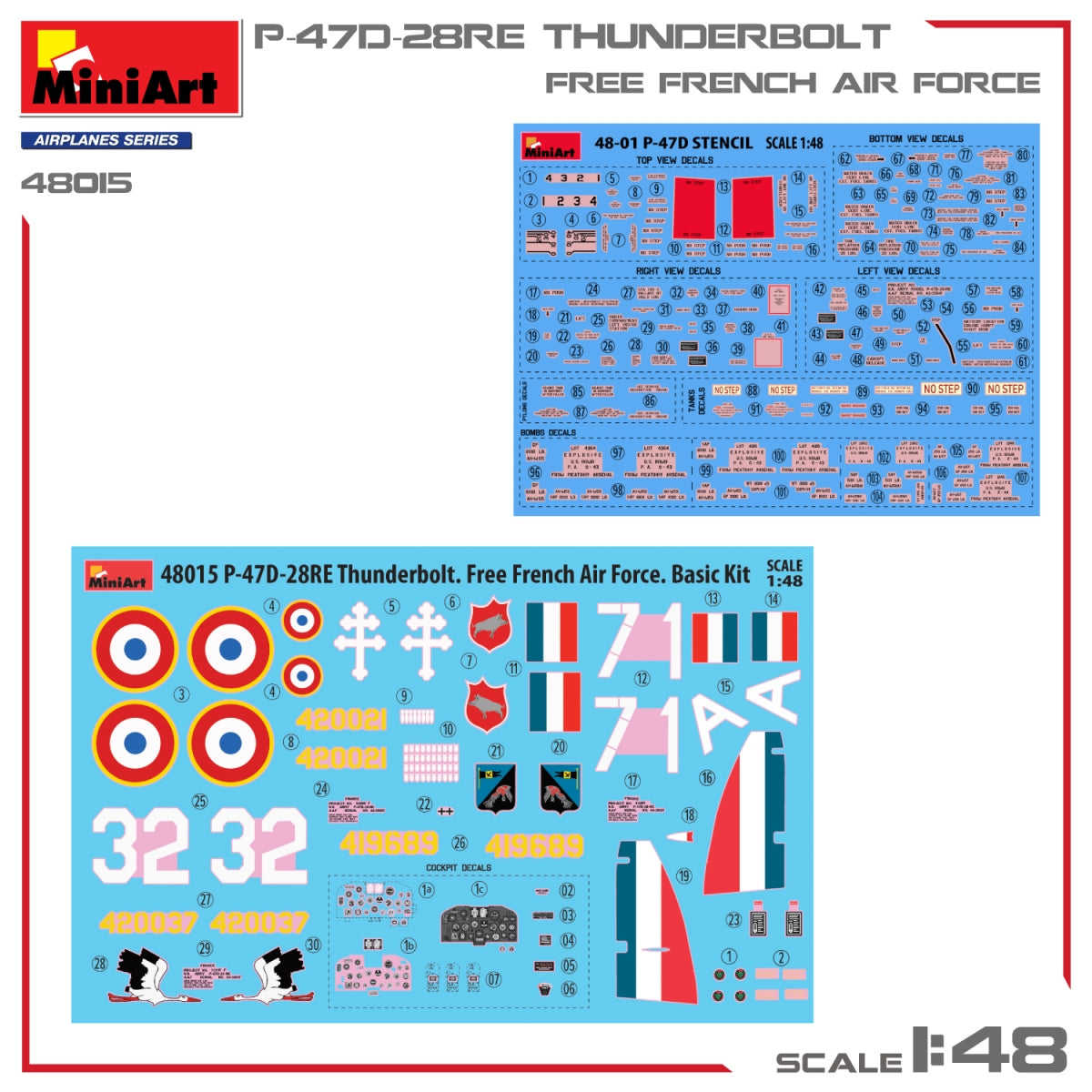 MiniArt 48015 P-47D-28RE THUNDERBOLT. FREE FRENCH AIR FORCE 1/48 – Bild 10