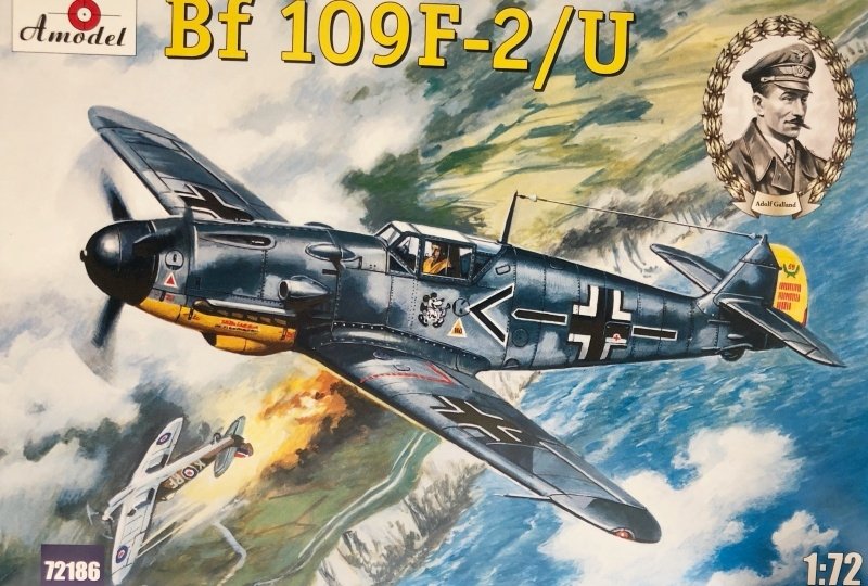 Maquette A-Model 72186 Messerschmitt BF-109F2/U Chasseur allemand de la Seconde Guerre mondiale, échelle 1/72
