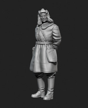 Panzer Art FI35-128 Soviet tank officer in sheepskin coat No.1 1/35 – Bild 2