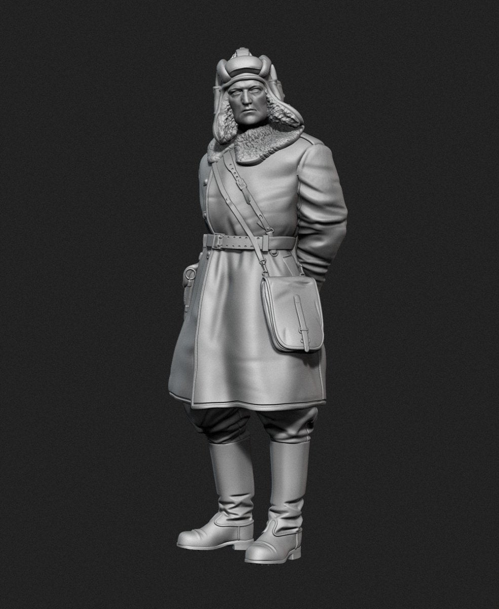 Panzer Art FI35-128 Soviet tank officer in sheepskin coat No.1 1/35 – Bild 2