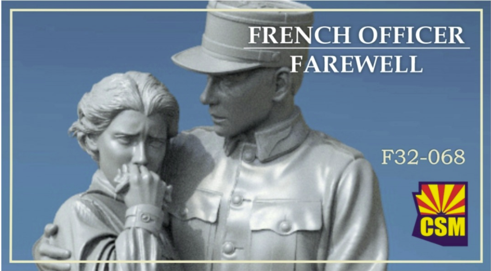 Copper State Models F32-068 Officier français - Adieu 1/32 