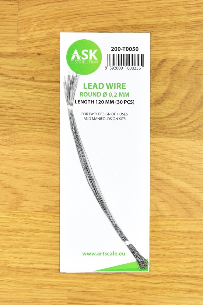 ASK T0050 Lead Wire Round Ø 0,2 mm x 120 mm (30 pcs)