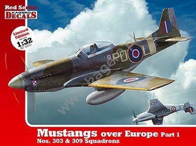 Kagero KD32003 Mustangs au-dessus de l'Europe, partie 1, escadrons n° 303 et 309, échelle 1/32