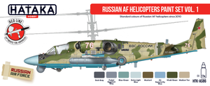 Hataka HTK-AS86 Russian AF Helicopters paint set vol. 1 8x17 – Bild 2