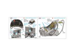Quinta Studio QD24021 Spitfire Mk.VIII 3D-Printed &amp;amp; coloured Interior on decal paper (Airfix) 1/24 – imagen 2