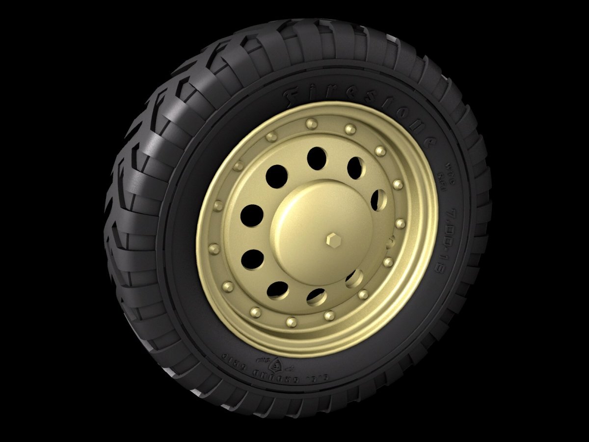 Panzer Art RE35-603 Scout car “Dingo” road wheels (Firestone) 1/35 – imagen 3