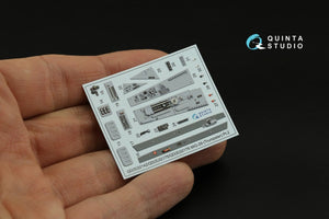 Quinta Studio QD32175 MiG-29 9-12 Fulcrum A 3D-Printed &amp;amp; coloured Interior on decal paper (Trumpeter) 1/32 – immagine 5