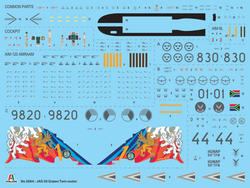 Italeri 2664 JAS-39D GRIPEN TWIN SEATER 1/48 – imagen 3
