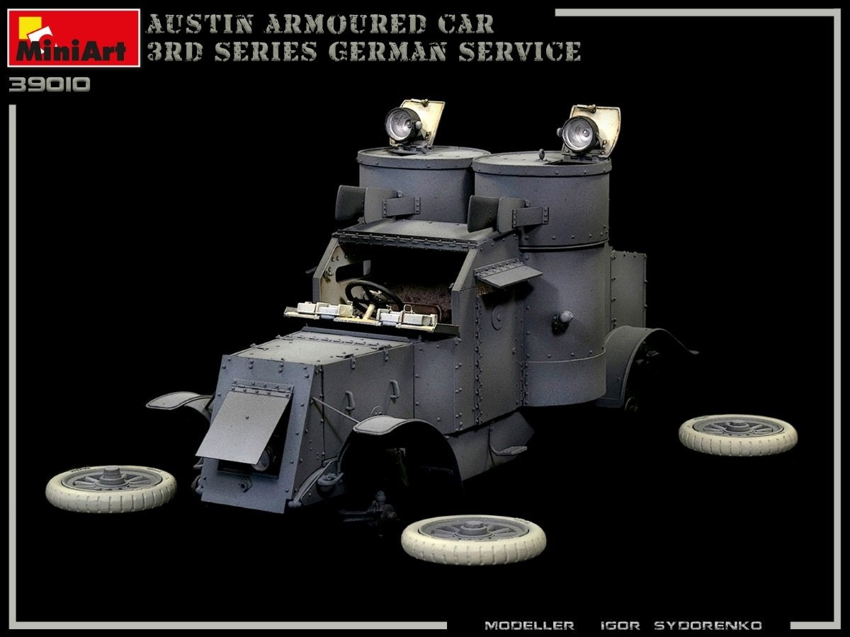 Miniart 39010 AUSTIN ARMOURED CAR 3rd SERIES: GERMAN, AUSTRO-HUNGARIAN, FINNISH SERVICE. INTERIOR KIT 1/35 – imagen 5
