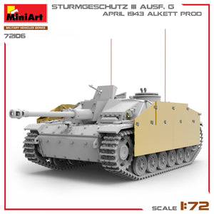 MiniArt 72106 STURMGESCHUTZ III AUSF. G, APRIL 1943 ALKETT PROD. 1/72 – imagen 5