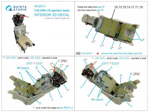 Quinta Studio QR32013 GRU-7A ejection seats F-14A/B (2 pcs) ( Trumpeter ) 1/32 – imagen 2