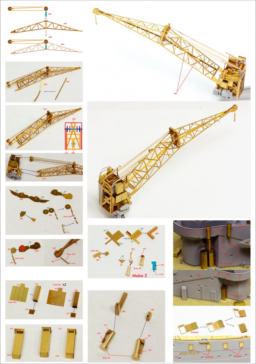 Pontos 23007F1 HMS RODNEY 1942 Detail Up Set 1/200 – imagen 6