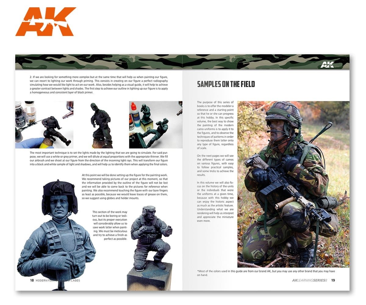 AK Interactive AK247 AK APPRENTISSAGE 08 : CAMOUFLAGES DE FIGURES MODERNES (Anglais) – image 3