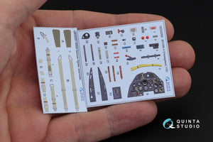 Quinta Studio QD32058 Bf 109K-4 3D-Printed &amp;amp; coloured Interior on decal paper (for Hasegawa kit) 1/32 – Bild 3