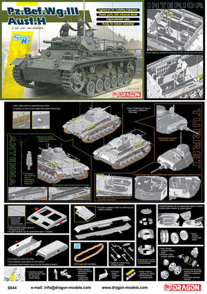 Dragon 6844 Pz.Bef.Wg.III Ausf. H 1/35 – Bild 2